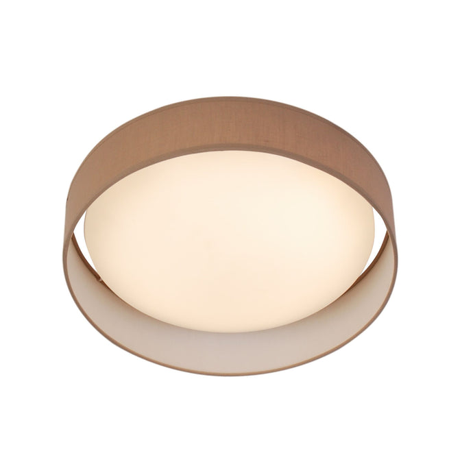 Searchlight 9371-50BR Gianna  1Lt LED Flush Ceiling Light, Acrylic, Brown Shade - 31664
