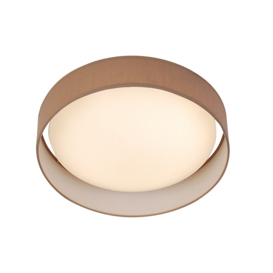 Searchlight 9371-50BR Gianna  1Lt LED Flush Ceiling Light, Acrylic, Brown Shade - 31664