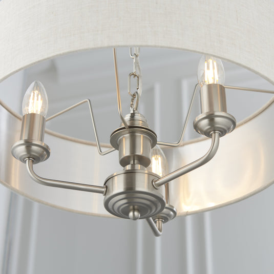 Endon Lighting 94361 Highclere 3lt Pendant - 34271