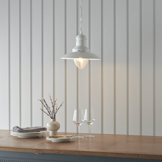 Endon Lighting 94371 Polperro 1lt Pendant - 34278