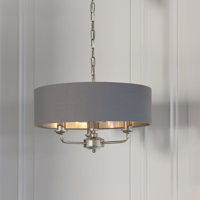 Load image into Gallery viewer, Endon Lighting 94377 Highclere 3lt Pendant - 34283
