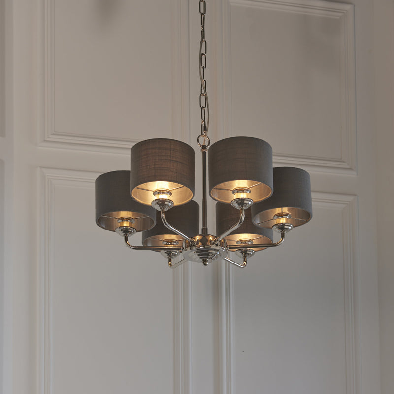 Load image into Gallery viewer, Endon Lighting 94381 Highclere 6lt Pendant - 34287
