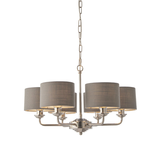 Endon Lighting 94381 Highclere 6lt Pendant - 34287