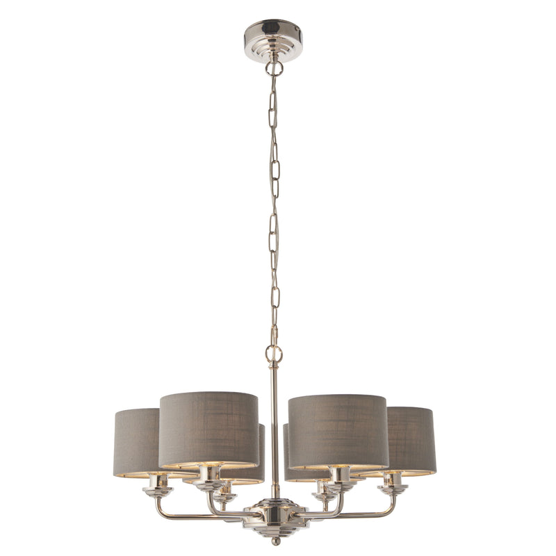 Load image into Gallery viewer, Endon Lighting 94381 Highclere 6lt Pendant - 34287

