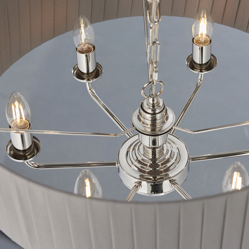 Load image into Gallery viewer, Endon Lighting 94397 Highclere 6lt Pendant - 34301
