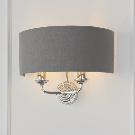 Endon Lighting 94406 Highclere 2lt Wall - 34305