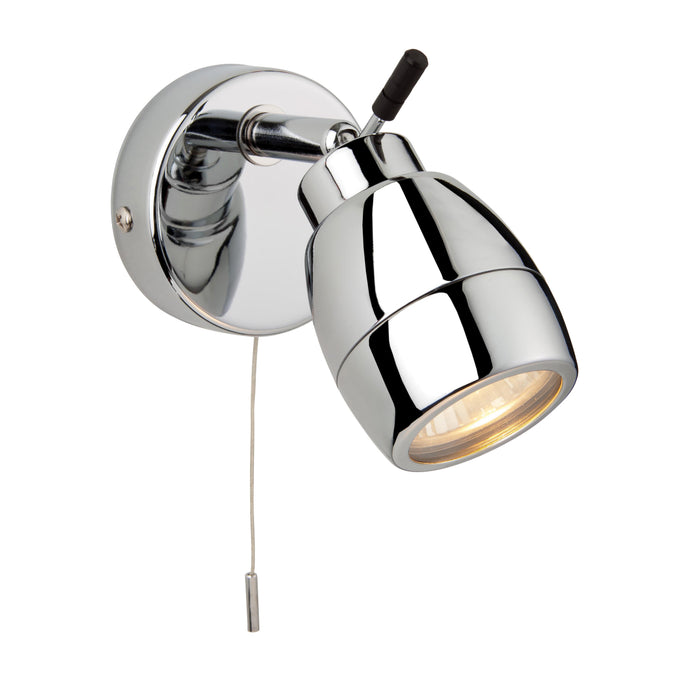 Firstlight 9501CH Marine 1 Light Polished Chrome Wall Spotlight (Switched)