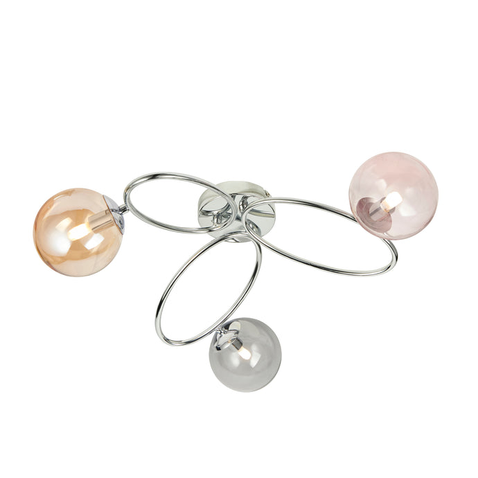 Endon Lighting 95290 Ellipse 3lt Semi flush - 34323