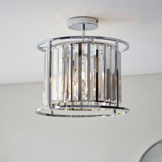 Endon Lighting 96022 Hamilton 3lt Semi flush - 34382