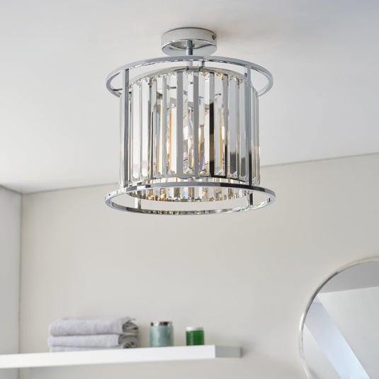 Endon Lighting 96022 Hamilton 3lt Semi flush - 34382