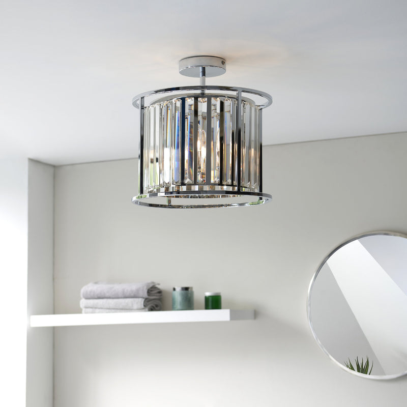 Load image into Gallery viewer, Endon Lighting 96022 Hamilton 3lt Semi flush - 34382
