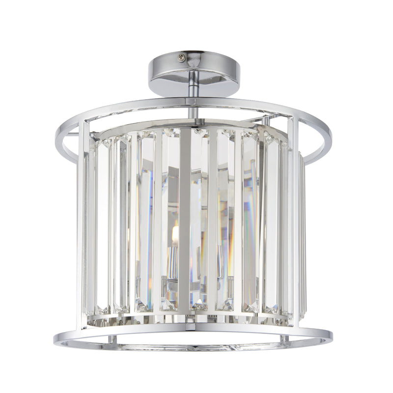 Load image into Gallery viewer, Endon Lighting 96022 Hamilton 3lt Semi flush - 34382
