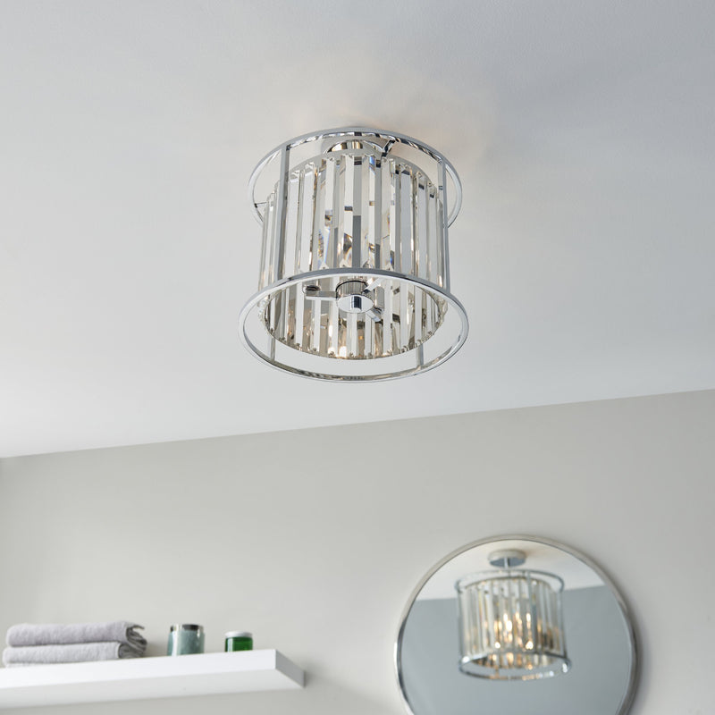 Load image into Gallery viewer, Endon Lighting 96022 Hamilton 3lt Semi flush - 34382
