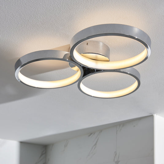 Endon Lighting 96473 Radius 3lt Semi flush - 34403