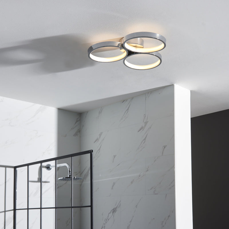 Load image into Gallery viewer, Endon Lighting 96473 Radius 3lt Semi flush - 34403
