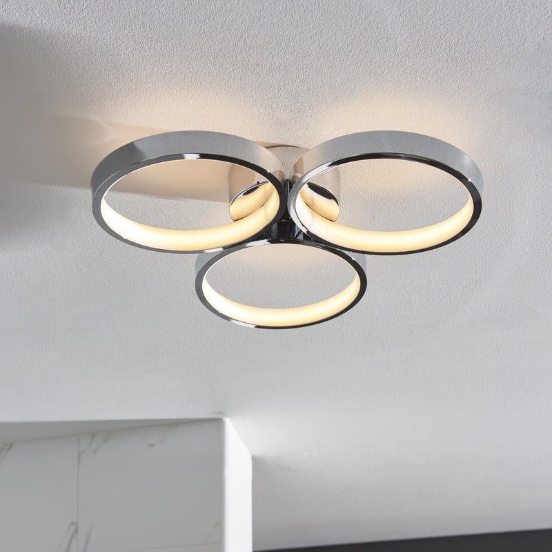Load image into Gallery viewer, Endon Lighting 96473 Radius 3lt Semi flush - 34403
