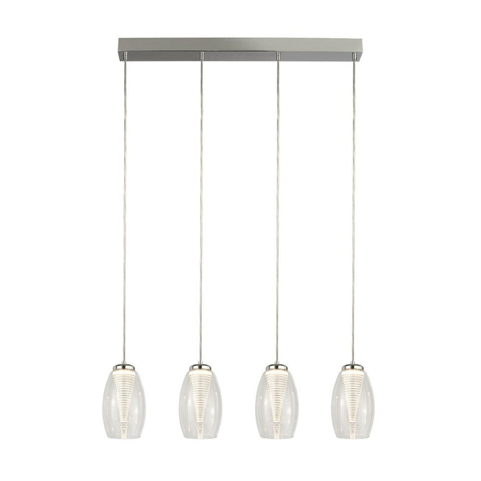 Searchlight 97292-4CL Cyclone 4Lt Bar Pendant With Clear  Glass - 31698
