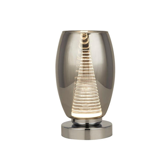 Searchlight 97293-1SM Cyclone  1Lt Table Lamp With Smoked Glass - 31701