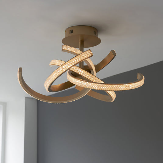 Endon Lighting 97617 Lorenzo 4lt Semi flush - 34450