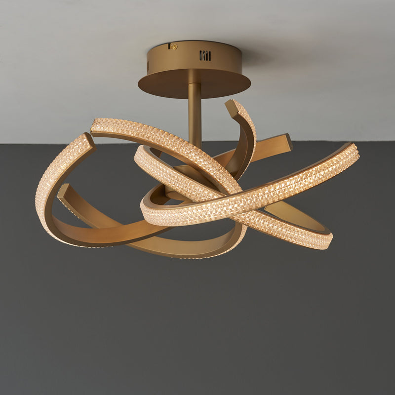 Load image into Gallery viewer, Endon Lighting 97617 Lorenzo 4lt Semi flush - 34450
