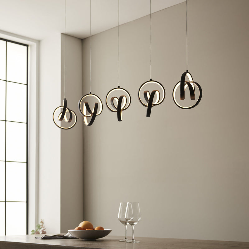 Load image into Gallery viewer, Endon Lighting 97624 Cosma 5lt Pendant - 34452
