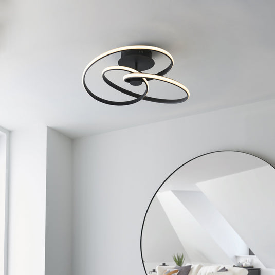 Endon Lighting 97633 Dune 1lt Semi flush - 34459