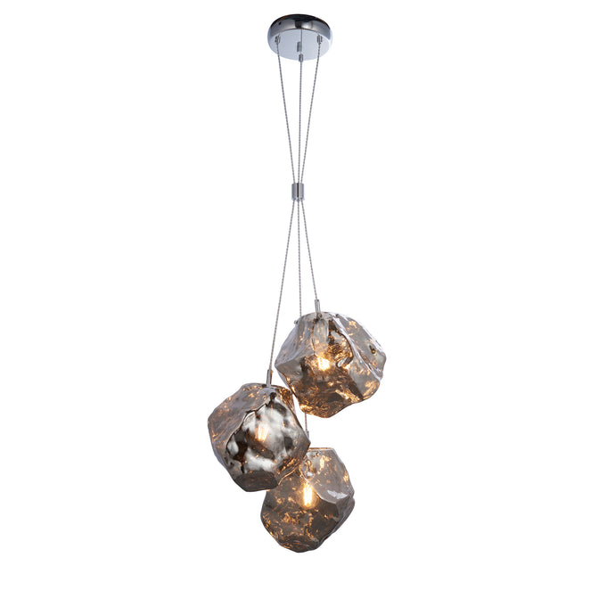 Endon Lighting 97657 Rock 3lt Pendant - 34463