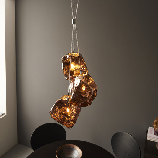 Endon Lighting 97659 Rock 3lt Pendant - 34464