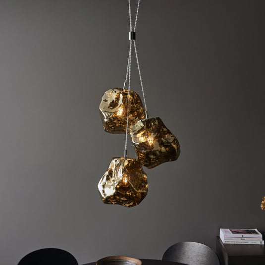 Endon Lighting 97660 Rock 3lt Pendant - 34465