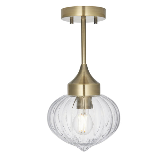 Endon Lighting 97684 Addington 1lt Semi flush - 34466
