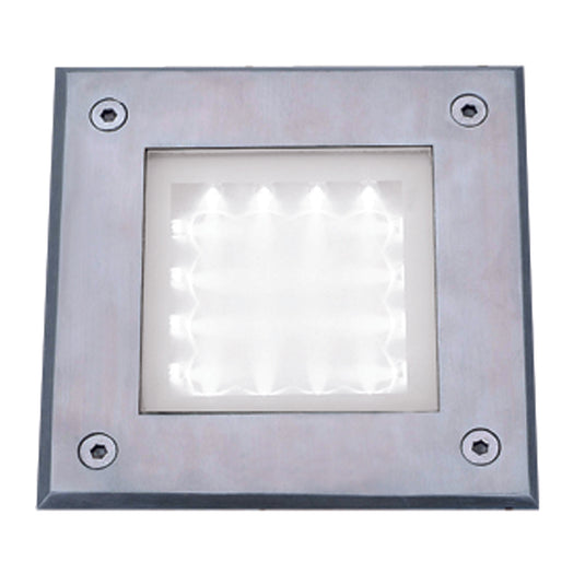 Searchlight 9909WH LED Outdoor&Indoor  Recessed Walkover Square Stainless Steel  - White LED - 9864