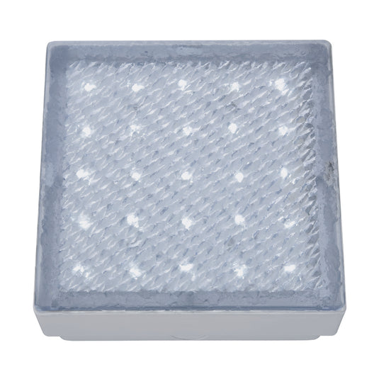 Searchlight 9913WH LED Outdoor&Indoor  Recessed Walkover Clear 15Cm Square White LED - 31708