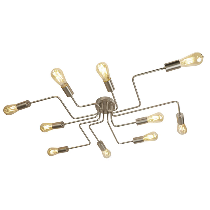Searchlight 99210-10SS Circuit 10Lt Ceiling Flush, Satin Silver - 31713
