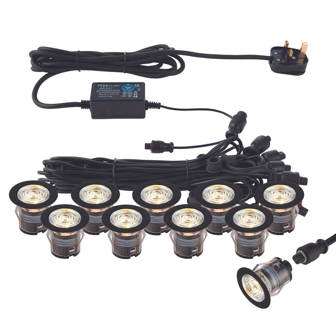 Saxby Lighting 99765 IkonPRO CCT 3000K/4000K 35mm kit black IP67 0.75W - 33588