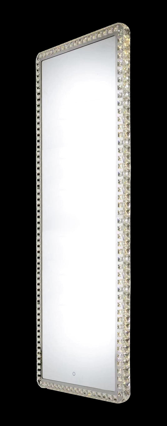 Eclipse 25611 Chrome-Crystal 3000K-6000K Tuneable White 1 Light Rectangle Illuminated Mirror (Remote Control)