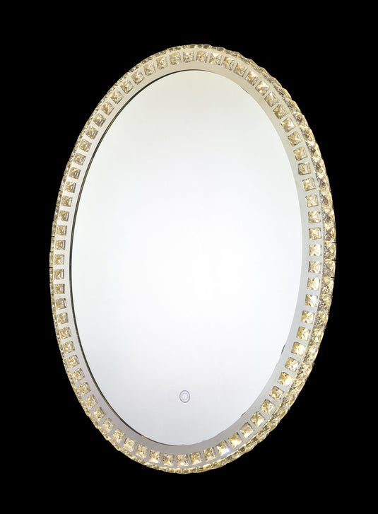 Eclipse 25612 Chrome-Crystal 3000K-6000K Tuneable White 1 Light Oval Illuminated Mirror (Remote Control)