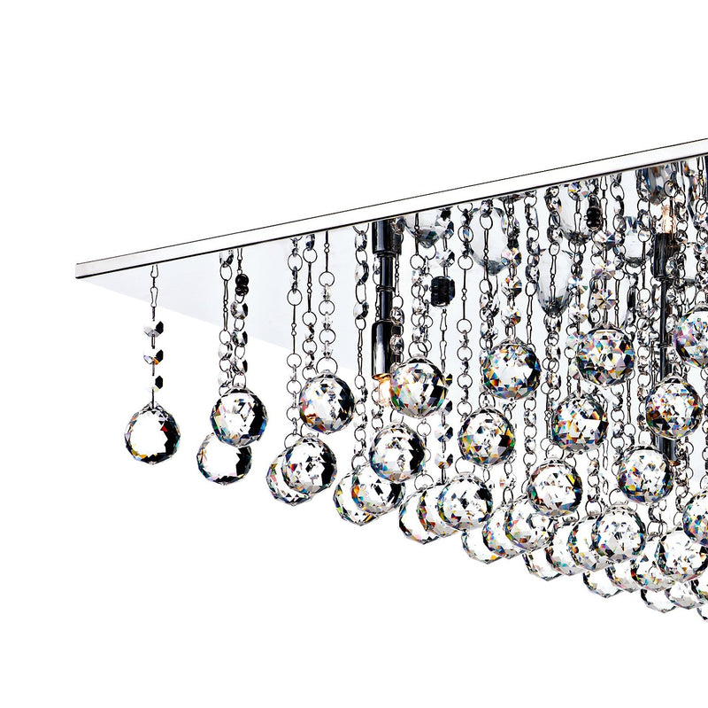 Load image into Gallery viewer, Dar Lighting ABA4750 Abacus 8 Light 80cm G9 Square Flush - 15930
