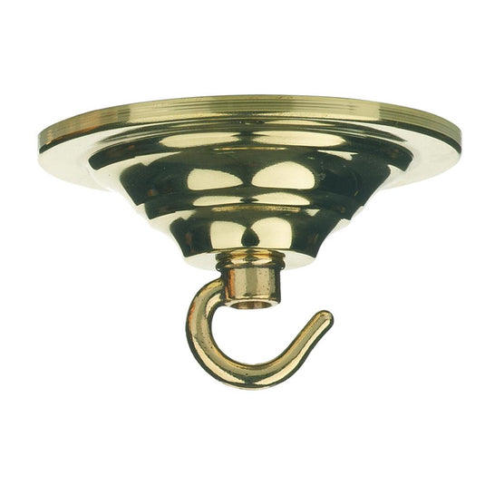 David Hunt Lighting ACC5 Single Hook Plate Polished Brass