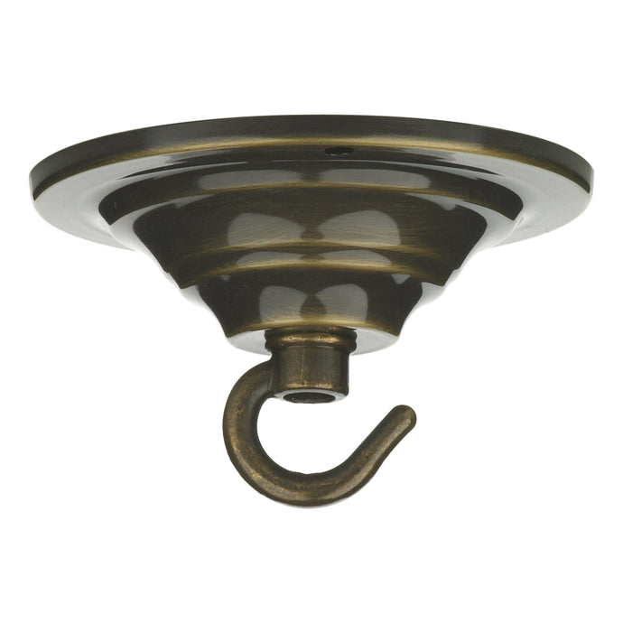 David Hunt Lighting ACC7 Single Hook Plate Antique Brass