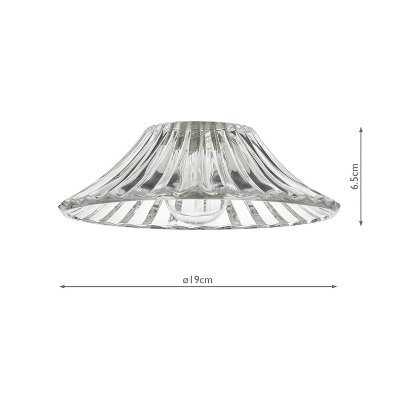 Load image into Gallery viewer, Dar Lighting ACC864 Accessory Clear Flared Glass E14 Shade Only - 34859
