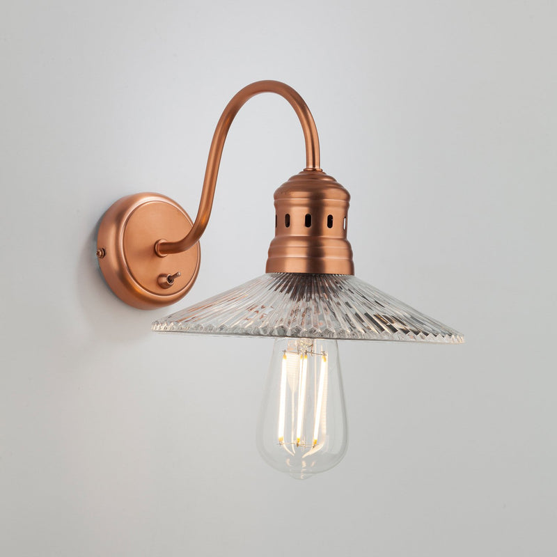 Load image into Gallery viewer, Dar Lighting ADE0764 Adeline 1 Light Wall Light Brushed Copper - 21856

