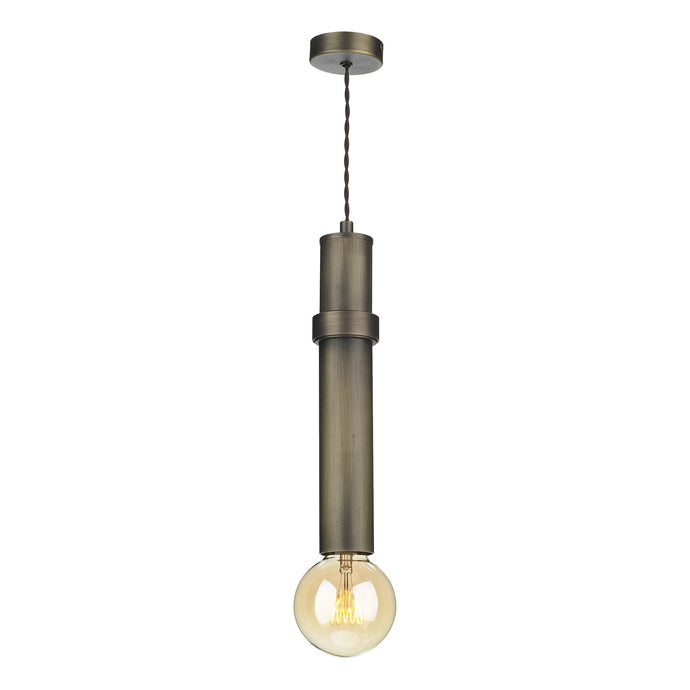 David Hunt Lighting ADL0175 Adling 1 Light Pendant in Ant Brass
