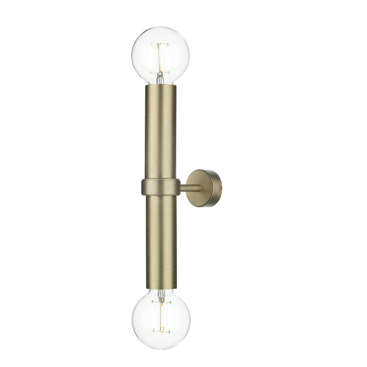 David Hunt Lighting ADL0940 Adling Double wall Light in Butter brass