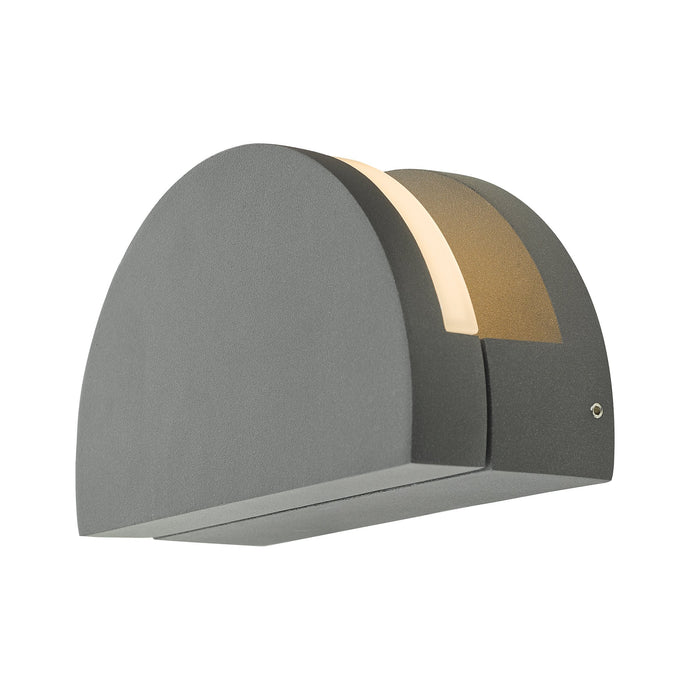 Dar Lighting ADY2139 Adyson Half-Moon Outdoor Adjustable LED Wall Light - 34868