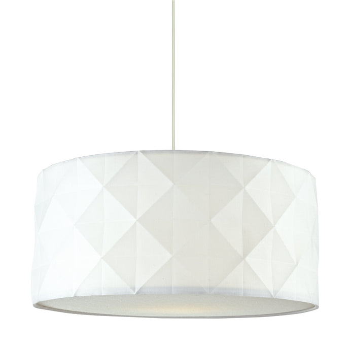 Dar Lighting AIS652 Aisha Faceted Easy Fit Shade White - 37102