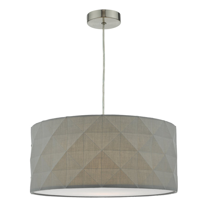 Dar Lighting AIS6539 Aisha Faceted Easy Fit Shade Grey - 37103