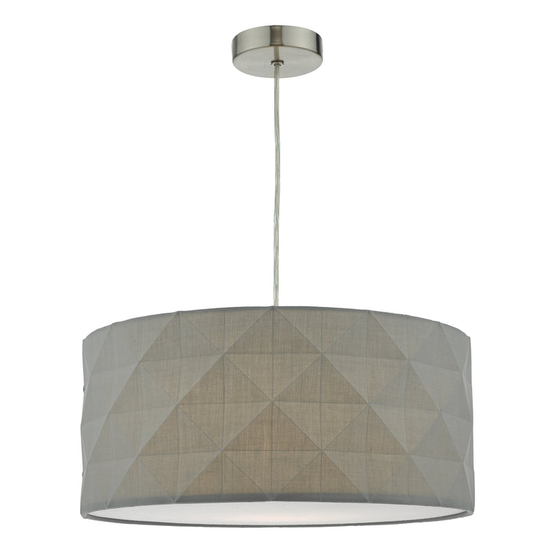 Load image into Gallery viewer, Dar Lighting AIS6539 Aisha Faceted Easy Fit Shade Grey - 37103
