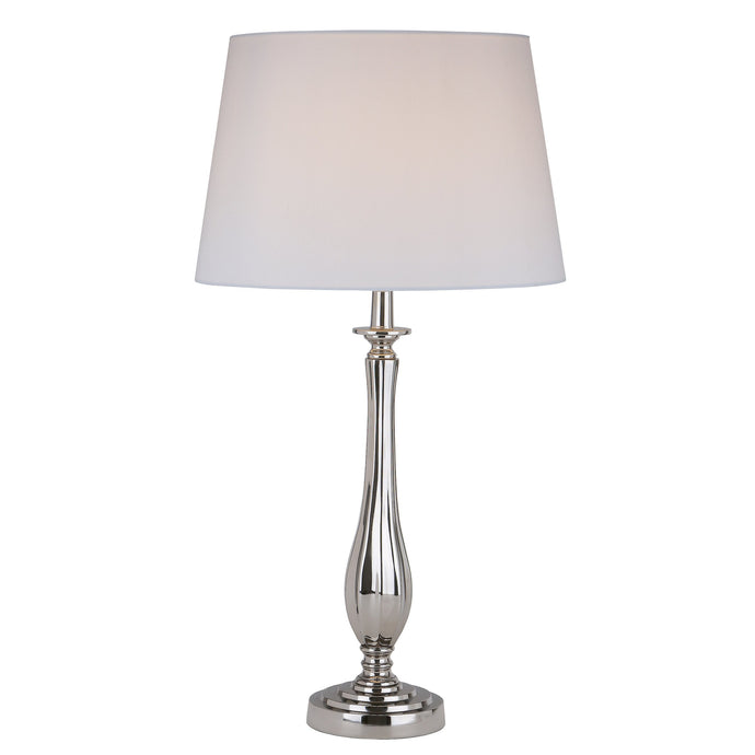 Dar Lighting AIT4238 Aitana Table Lamp Polished Nickel Base Only - 34869