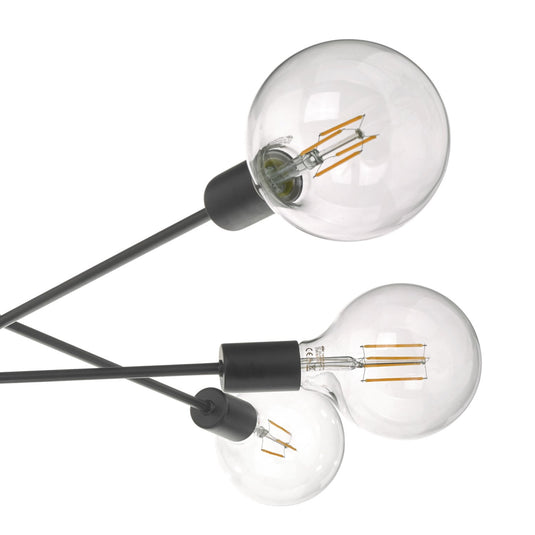 Dar Lighting ALA0622 Alana 6 Light Pendant Black - 24819