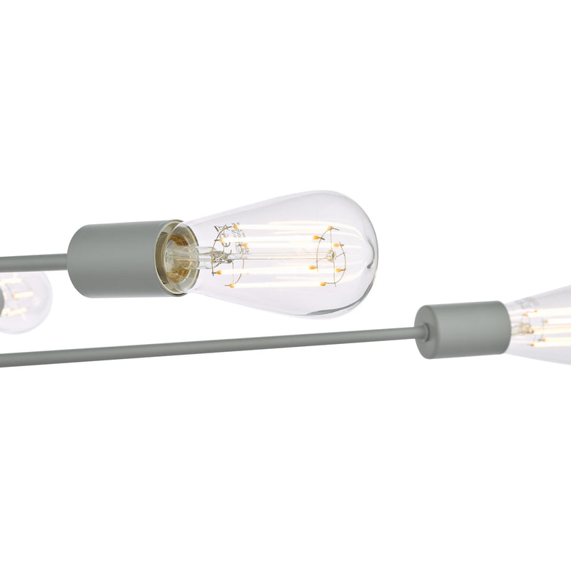 Load image into Gallery viewer, Dar Lighting ALA0639 Alana 6 Light Armed Fitting Matt Grey - 36845

